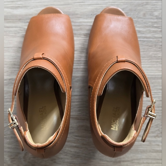 Michael Kors Lawson Leather Open-Toe Ankle Boot - Picture 5 of 7